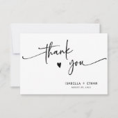 Minimalistische Personalisierte Hochzeit (Vorderseite)