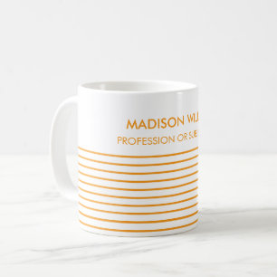 Minimalistische personalisierte Kaffeetasse mit in