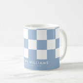 Minimalistische personalisierte Kaffeetasse mit in (VorderseiteRechts)