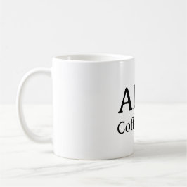 Minimalistische personalisierte Namens-Kaffeetasse Kaffeetasse