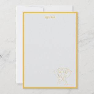 Minimalistische personalisierte Notizkarten – Dogg Mitteilungskarte