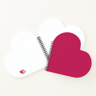 Minimalistische Personalisierte Rose Roter Spiral Notizblock