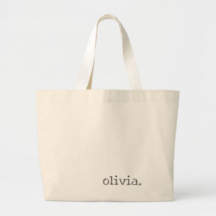 Minimalistische Personalisierte Schreibmaschinen-N Jumbo Stoffbeutel