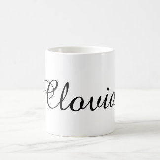 Minimalistische persönliche Signatur-Namenszug Kaffeetasse