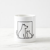 Minimalistische Pet-Liebe - Das perfekte Design fü Kaffeetasse (Mittel)
