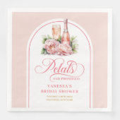 Minimalistische Petals und Prosecco benutzerdefini Serviette (Vorderseite)
