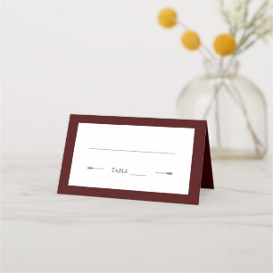 Minimalistische Pfeifensehen Rot Platzkarte