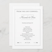 Minimalistische Pfeifensehen | weiß Programm (Vorne/Hinten)