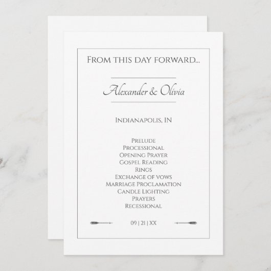 Minimalistische Pfeifensehen | weiß Programm (Vorne/Hinten)