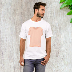 Minimalistische Pfirsich-T-Shirt-Illustration T-Shirt