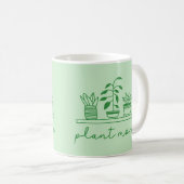 Minimalistische Pflanze Mama Niedliche Pflanze Lov Kaffeetasse (VorderseiteRechts)
