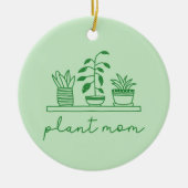 Minimalistische Pflanze Mama Niedliche Pflanze Lov Keramik Ornament (Vorne)