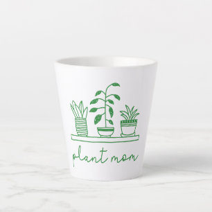 Minimalistische Pflanze Mama Niedliche Pflanze Lov Milchtasse