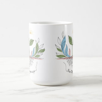 Minimalistische Pflanze Sprout Design | Neubeginn Kaffeetasse