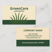 Minimalistische Pflege Visitenkarte (Vorne/Hinten)