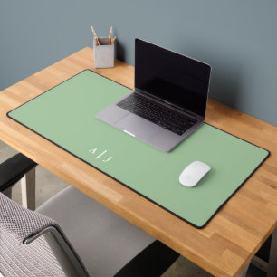 Minimalistische Phase Green Two Monogram Office Schreibtischunterlage
