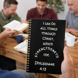 Minimalistische Philipper 4:13 Bibelvers Planer