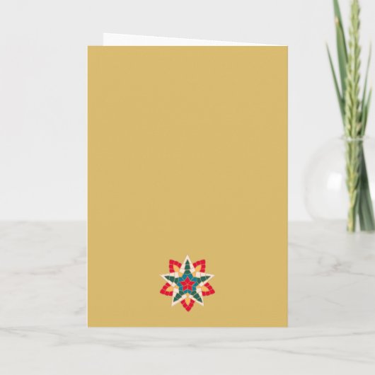 Minimalistische Philippine Lantern Gold Weihnachts Programm (Rückseite)