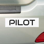 Minimalistische PILOT-Typografie, einfache Luftfah Autoaufkleber (Auf Auto)