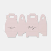 Minimalistische Pink-Kalligraphie-Skript Vielen Da Geschenkschachtel (Ungefaltet)