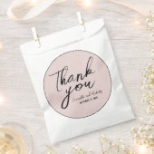 Minimalistische Pink-Kalligraphie-Skript Vielen Da Geschenktütchen (Ausgeschnitten)