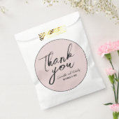 Minimalistische Pink-Kalligraphie-Skript Vielen Da Geschenktütchen (Versiegelt)