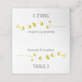 Minimalistische Platzkarten (Außenseite Aufgefaltet)