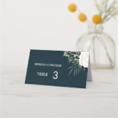 Minimalistische Platzkarten für Hochzeiten in weiß (Rückseite)