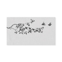 Minimalistische Platzkarten von Schwarz und Weiß