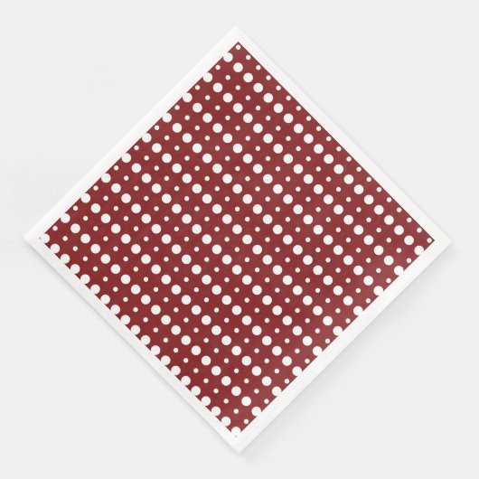 Minimalistische Polka-Dosen g9 Serviette (Ecke)