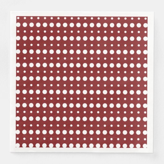 Minimalistische Polka-Dosen g9 Serviette (Vorderseite)