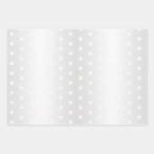 Minimalistische Polka Dots Streifen Weihnachten Gr Geschenkpapier Set (Vorderseite)