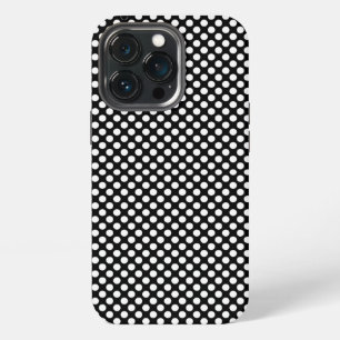 Minimalistische Polka-Punkte Schwarz & Weiß Geomet iPhone 13 Pro Hülle