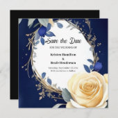 Minimalistische polnische Hochzeit Save The Date (Vorne/Hinten)