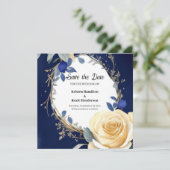 Minimalistische polnische Hochzeit Save The Date (Stehend Vorderseite)