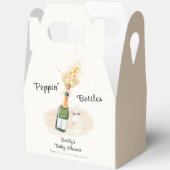 Minimalistische Poppin Flaschen Champagner Kinderd Geschenkschachtel (Offen)