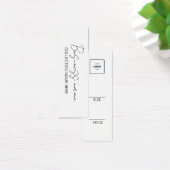 Minimalistische Preishängeschildkarte (Schreibtisch)