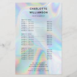 Minimalistische Preisliste für Unternehmen Flyer