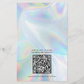 Minimalistische Preisliste für Unternehmen Flyer (Hinten)