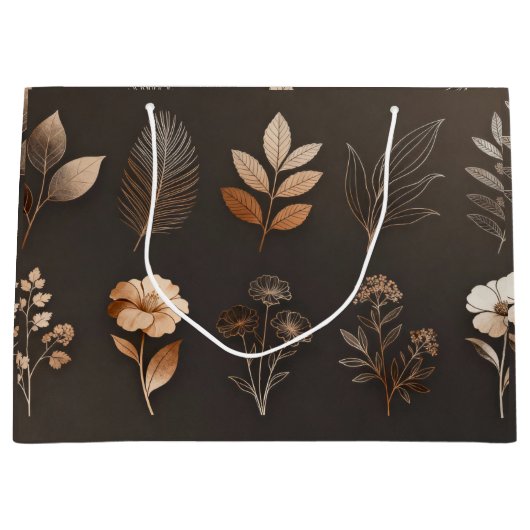 Minimalistische Premium-Einkaufstasche Große Geschenktüte (Vorderseite)