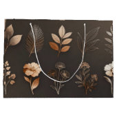 Minimalistische Premium-Einkaufstasche Große Geschenktüte (Rückseite)