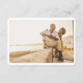 Minimalistische Probe Abendessen Kleine Umschließu Begleitkarte (Rückseite)