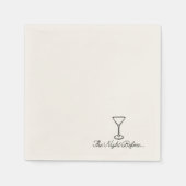 Minimalistische Probe Dinner Napkin Serviette (Vorderseite)