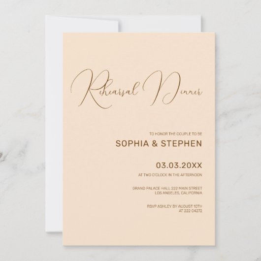 Minimalistische Probe für den Hintergrund Einladung (Vorderseite)