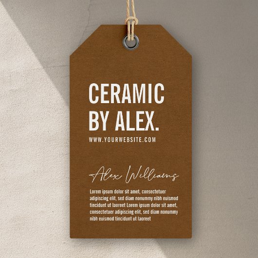 Minimalistische Produkt-Logo-Markierung Geschenkanhänger