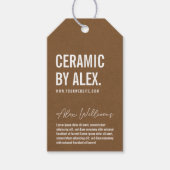 Minimalistische Produkt-Logo-Markierung Geschenkanhänger (Vorderseite)