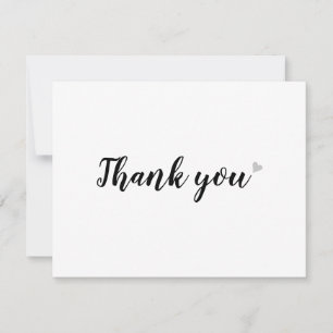 Minimalistische professionelle Geschäft Dankeskart Dankeskarte