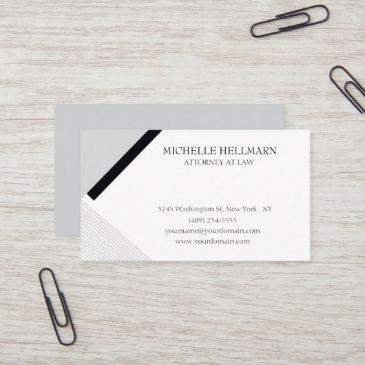 Minimalistische professionelle Visitenkarte (Vorderseite/Rückseite Beispiel)