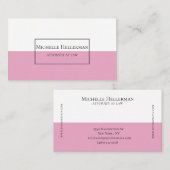 Minimalistische professionelle Visitenkarte (Vorne/Hinten)