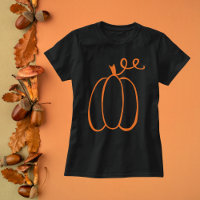 Minimalistische Pumpkin-Kontur Herbst